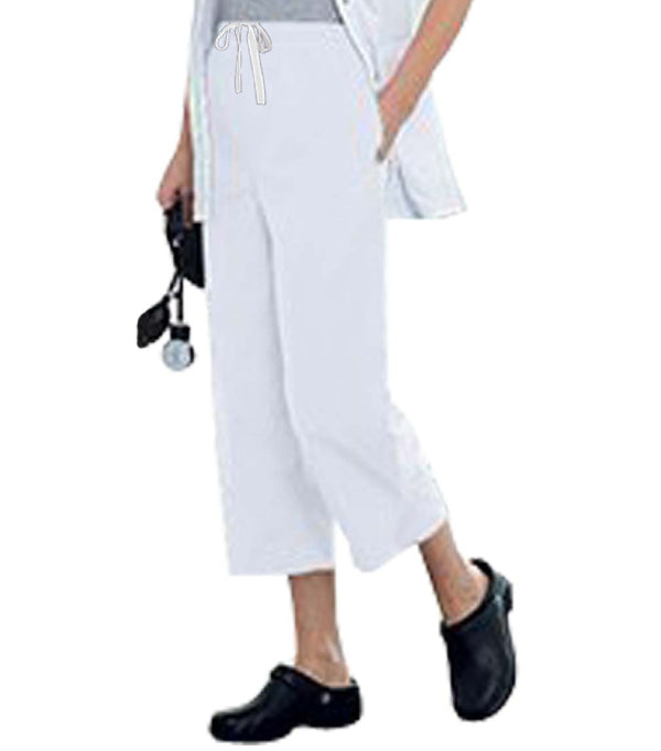 Poplin Women Capri - 2 Side Pockets with 1 Back Pocket, Inseam 23 Inches